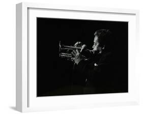 Billy Eckstine Playing the Flugelhorn at the Forum Theatre, Hatfield, Hertfordshire, 12 June 1980-Denis Williams-Framed Photographic Print