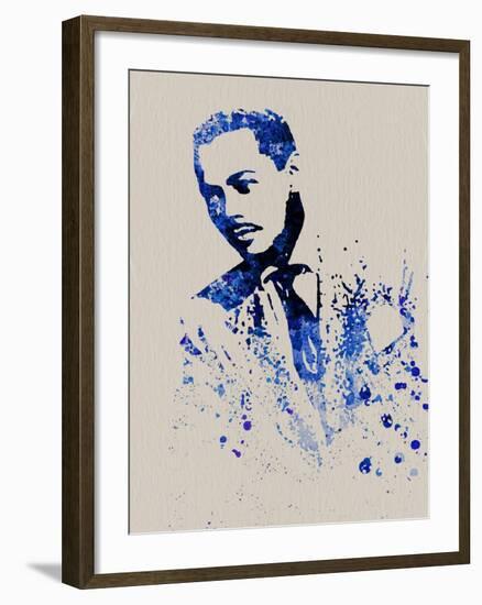 Billy Eckstine Watercolor-Anna Malkin-Framed Art Print