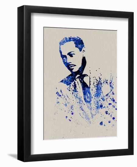 Billy Eckstine Watercolor-Anna Malkin-Framed Art Print