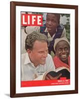 Billy Graham in Africa, March 21, 1960-James Burke-Framed Photographic Print