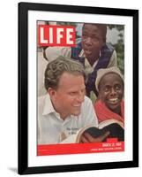 Billy Graham in Africa, March 21, 1960-James Burke-Framed Photographic Print