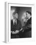 Billy Graham Speaking with President John F. Kennedy at a Prayer Breakfast-null-Framed Photographic Print