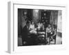 Billy Graham with His Four Children and Wife, Sitting Down for a Family Supper at Home-Ed Clark-Framed Photographic Print