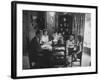 Billy Graham with His Four Children and Wife, Sitting Down for a Family Supper at Home-Ed Clark-Framed Photographic Print