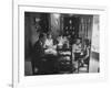 Billy Graham with His Four Children and Wife, Sitting Down for a Family Supper at Home-Ed Clark-Framed Photographic Print