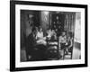 Billy Graham with His Four Children and Wife, Sitting Down for a Family Supper at Home-Ed Clark-Framed Photographic Print