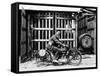 Billy Hollowell on a Norton Ohv Motorbike, 1922-null-Framed Stretched Canvas