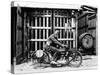 Billy Hollowell on a Norton Ohv Motorbike, 1922-null-Stretched Canvas