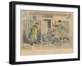'Billy is introduced to the Major's Harriers', 1858-John Leech-Framed Giclee Print