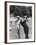 Billy Joe Patton, Swinging, During National Open Golf Tournament at Baltusrol Golf Club-Peter Stackpole-Framed Premium Photographic Print