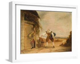 Billy Purvis Stealing the Bundle-Ned Corvan-Framed Giclee Print