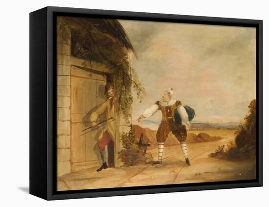 Billy Purvis Stealing the Bundle-Ned Corvan-Framed Stretched Canvas