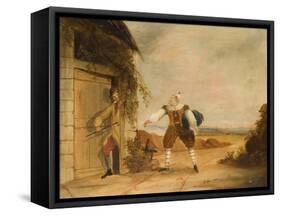 Billy Purvis Stealing the Bundle-Ned Corvan-Framed Stretched Canvas