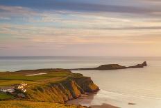 Mumbles Lighthouse, Bracelet Bay, Gower, Swansea, Wales, United Kingdom, Europe-Billy-Photographic Print