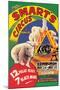 Billy Smart's New World Circus and Menagerie: 12 Polar Bears, 7 Black Bears-null-Mounted Art Print