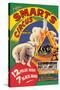 Billy Smart's New World Circus and Menagerie: 12 Polar Bears, 7 Black Bears-null-Stretched Canvas