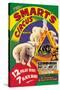 Billy Smart's New World Circus and Menagerie: 12 Polar Bears, 7 Black Bears-null-Stretched Canvas