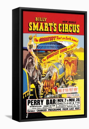 Billy Smart's New World Circus-null-Framed Stretched Canvas