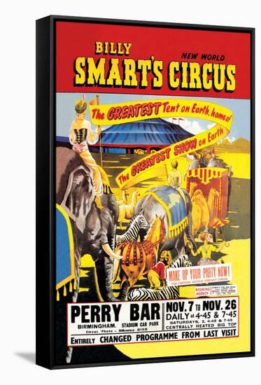 Billy Smart's New World Circus-null-Framed Stretched Canvas