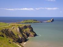 Three Cliffs Bay, Gower, Wales, United Kingdom, Europe-Billy Stock-Photographic Print