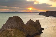 Three Cliffs Bay, Gower, Wales, United Kingdom, Europe-Billy Stock-Photographic Print