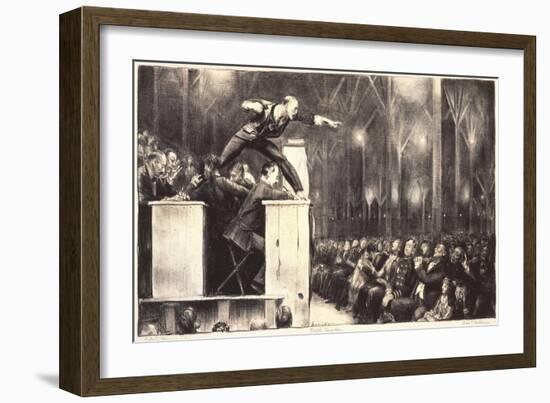 Billy Sunday, 1923-George Wesley Bellows-Framed Giclee Print