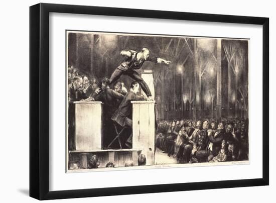 Billy Sunday, 1923-George Wesley Bellows-Framed Giclee Print