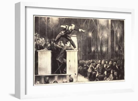 Billy Sunday, 1923-George Wesley Bellows-Framed Giclee Print