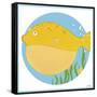 Billy the Blowfish-Erica J. Vess-Framed Stretched Canvas