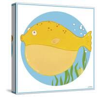Billy the Blowfish-Erica J. Vess-Stretched Canvas