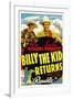 Billy The Kid Returns, Smiley Burnette, Roy Rogers, 1938-null-Framed Art Print
