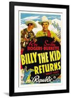Billy The Kid Returns, Smiley Burnette, Roy Rogers, 1938-null-Framed Art Print