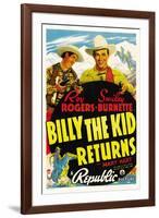 Billy The Kid Returns, Smiley Burnette, Roy Rogers, 1938-null-Framed Art Print