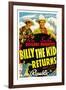 Billy The Kid Returns, Smiley Burnette, Roy Rogers, 1938-null-Framed Art Print