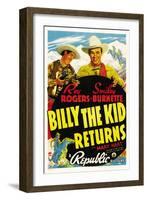 Billy The Kid Returns, Smiley Burnette, Roy Rogers, 1938-null-Framed Art Print