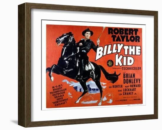 Billy the Kid, Robert Taylor, 1941-null-Framed Photo