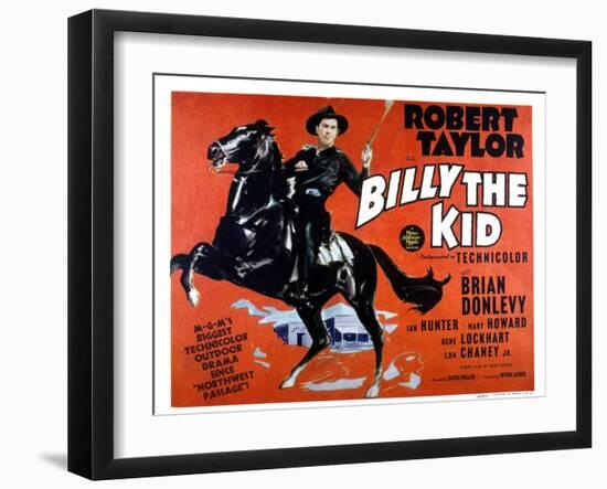 Billy the Kid, Robert Taylor, 1941-null-Framed Photo