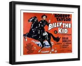 Billy the Kid, Robert Taylor, 1941-null-Framed Photo