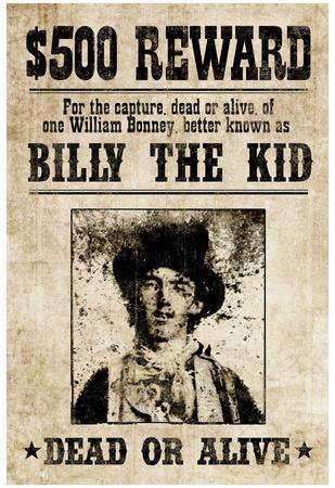 cowboy wanted western old west BIG 11 x 14 The Code of the West Poster
