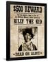 Billy The Kid Western Wanted-null-Framed Poster