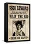 Billy The Kid Western Wanted-null-Framed Stretched Canvas