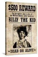 Billy The Kid Western Wanted-null-Stretched Canvas