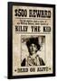 Billy The Kid Western Wanted-null-Framed Poster