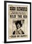 Billy The Kid Western Wanted-null-Framed Art Print