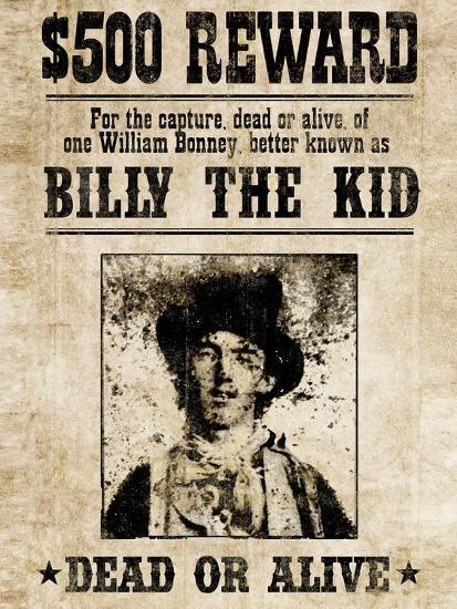 Billy The Kid Western Wanted | AllPosters.com