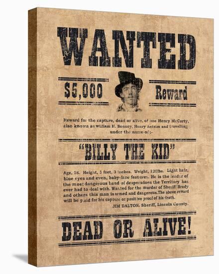 Billy The Kid-The Vintage Collection-Stretched Canvas