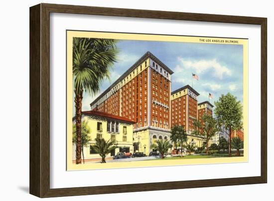 Biltmore Hotel, Los Angeles, California-null-Framed Art Print