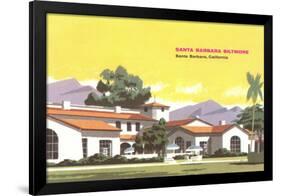 Biltmore Hotel, Santa Barbara, California-null-Framed Art Print