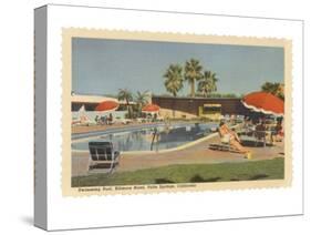 Biltmore Hotel Swimming Pool, Palm Springs, California-null-Stretched Canvas