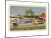 Biltmore Hotel Swimming Pool, Palm Springs, California-null-Mounted Art Print